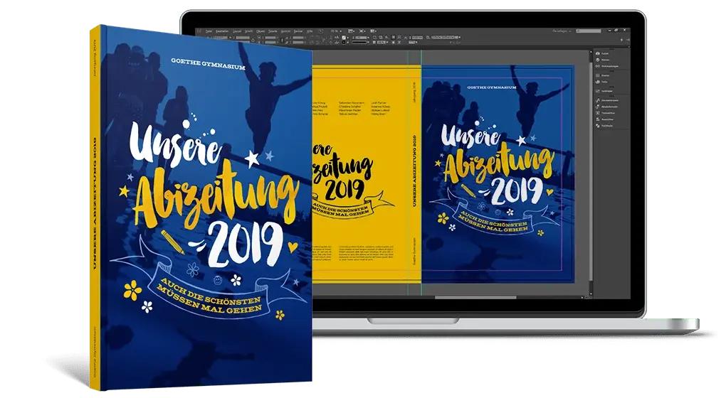 KI-Cover-Designer im Browser mit Abizeitung und Editor-Vorschau